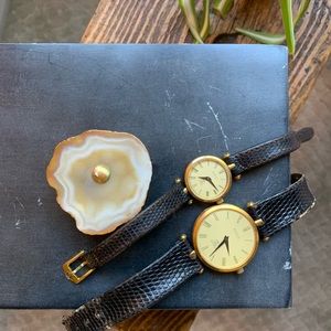Vintage leather Gucci watch (bundle deal!)